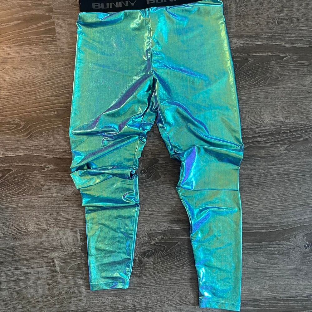 Club-exx Women's Blue and Green Leggings